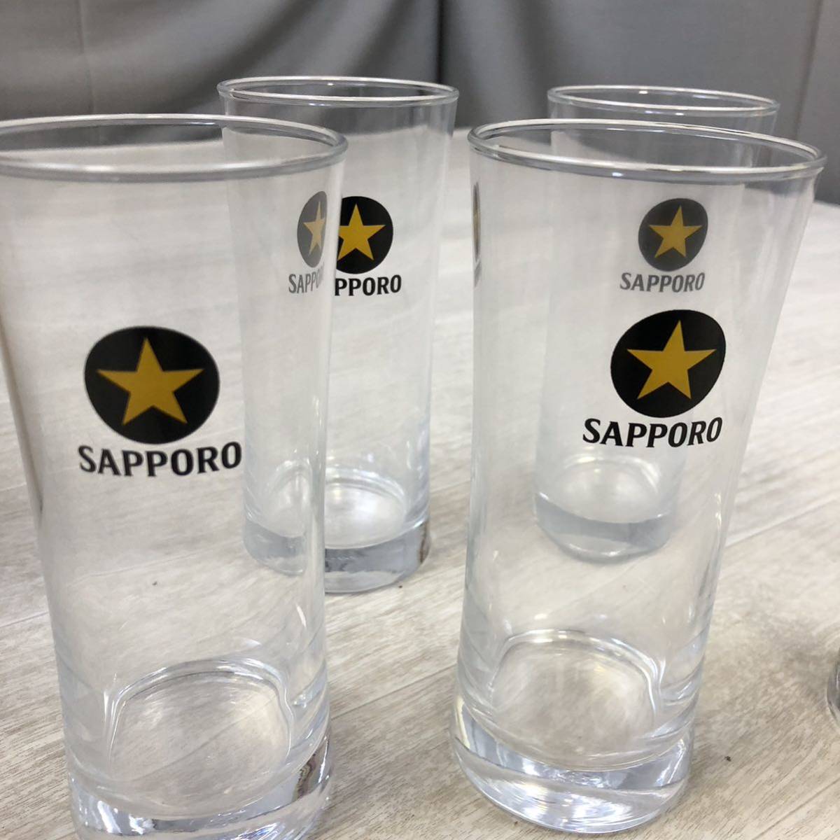 O615】SAPPORO 黒ラベル サッポロビール 樽生 ビールジョッキ グラス サッポロ タンブラー ビール ガラス製 380型 6個セット の画像2