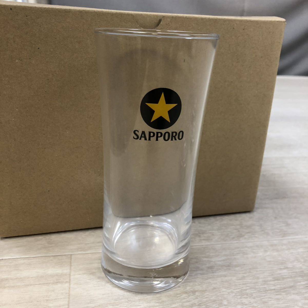 O615】SAPPORO 黒ラベル サッポロビール 樽生 ビールジョッキ グラス サッポロ タンブラー ビール ガラス製 380型 6個セット の画像3
