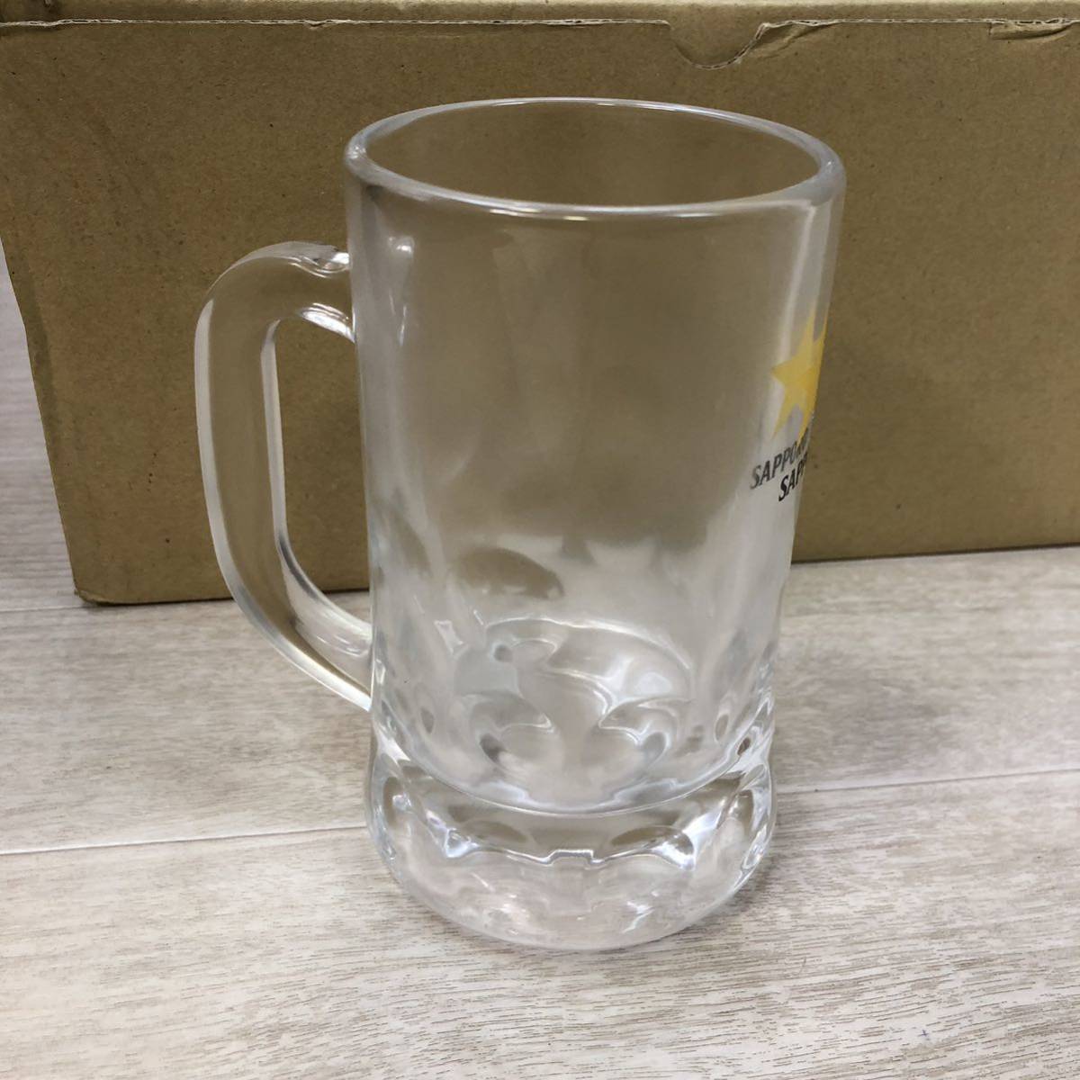 O623】SAPPORO 黒ラベル　サッポロビール ジョッキ ビールジョッキ グラス サッポロ 昭和レトロ ビールグラス ディンプルジョッキ　400型_画像4