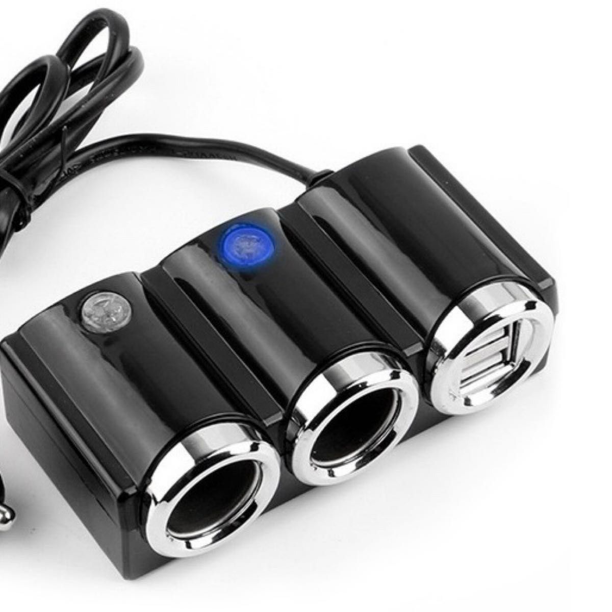 車載 充電器 シガーソケット ダブルUSBポート カーチャージャー 分配器 スマホ USB ソケット 2連_画像2