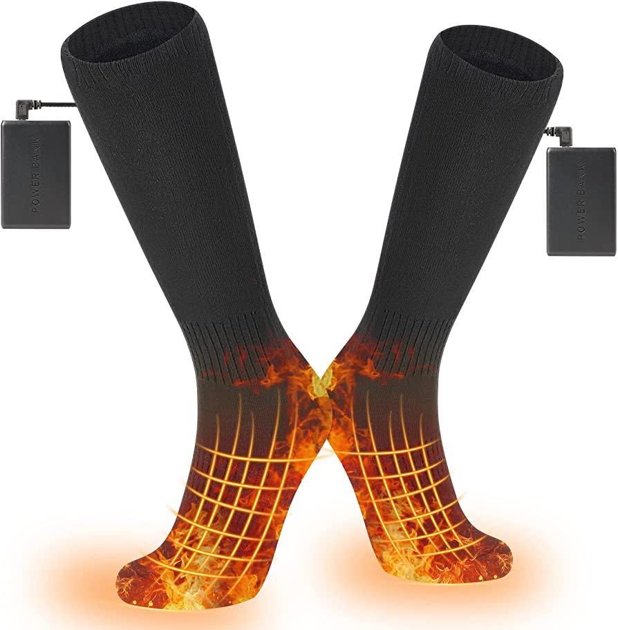  electric heating socks electric heating socks heater socks heating socks heating socks protection against cold socks 4 -step temperature adjustment battery attaching wash possible ski socks man and woman use 