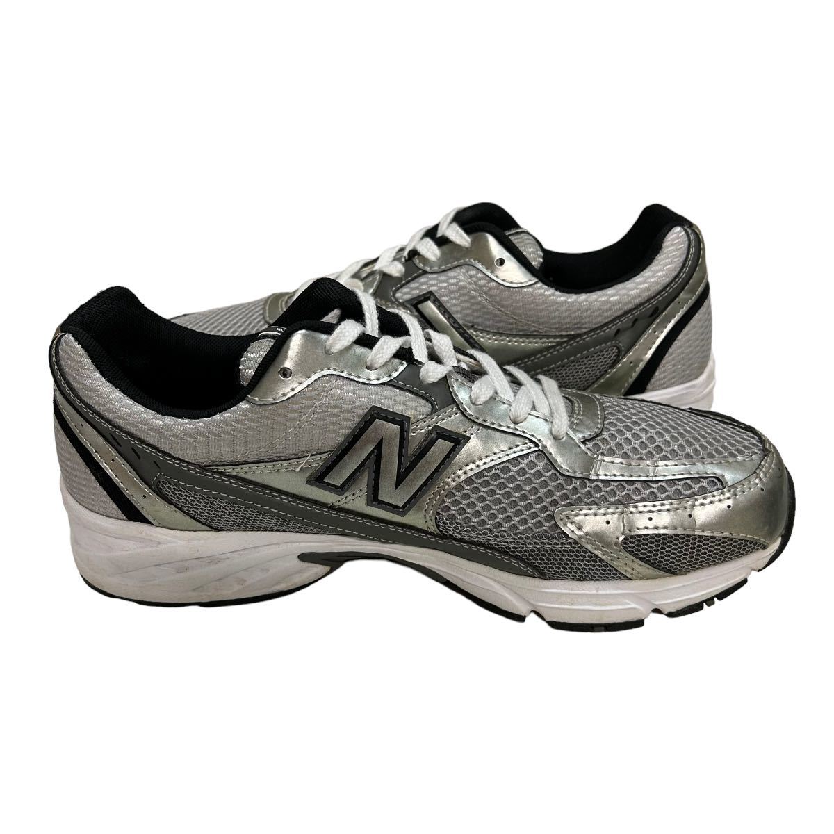 BC357 newbalance ニューバランス MR350 メンズ ランニングシューズ スニーカー US9 27cm 4E シルバー _画像5