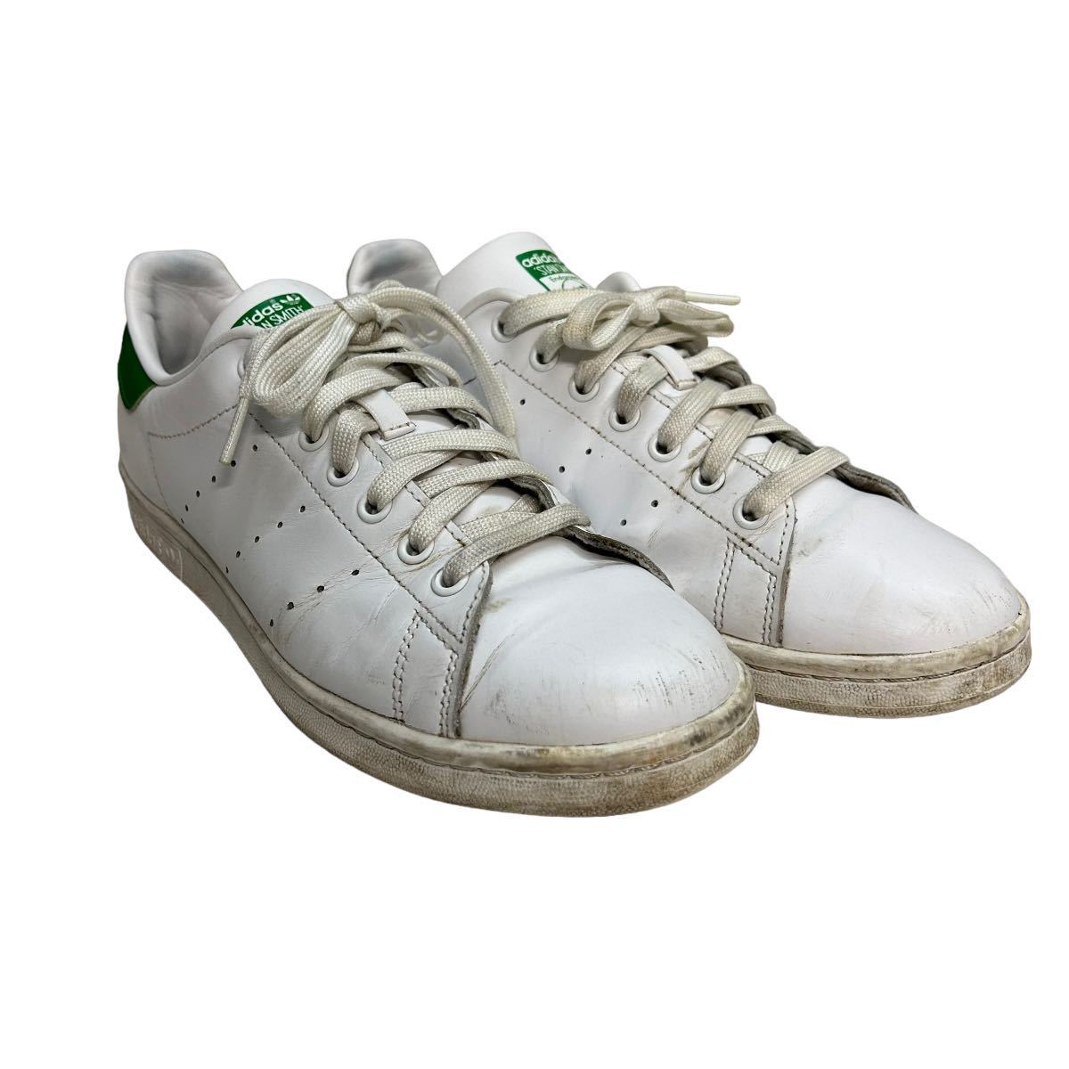 BC882 adidas STAN SMITH アディダス スタンスミス メンズ ローカットスニーカー US8.5 26.5cm ホワイト グリーン_画像8