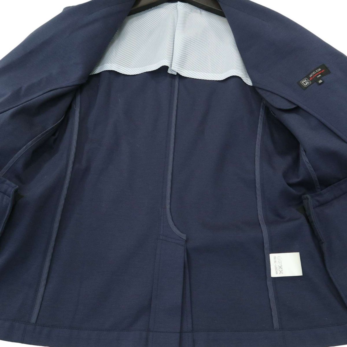 MK HOMME Michel Klein Homme through year unlined in the back * Anne navy blue tailored jacket Sz.48 men's navy A4T01383_2#O