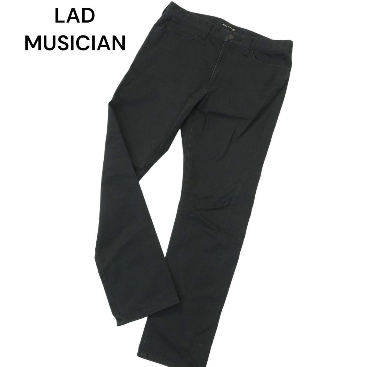 LAD MUSICIAN ラッドミュージシャン 通年 撥水加工★ スキニー デニム パンツ ジーンズ Sz.44　メンズ 黒　A4B00824_2#R_画像1