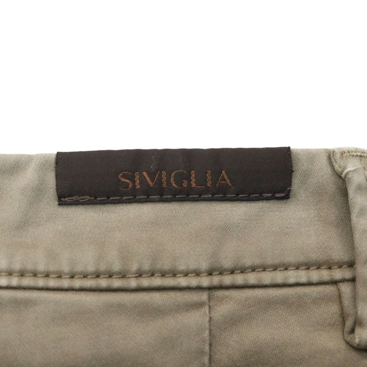 イタリア製★ SIVIGLIA シビリア 通年 ストレッチ スラックス パンツ Sz.30　メンズ　A4B00793_2#R_画像7