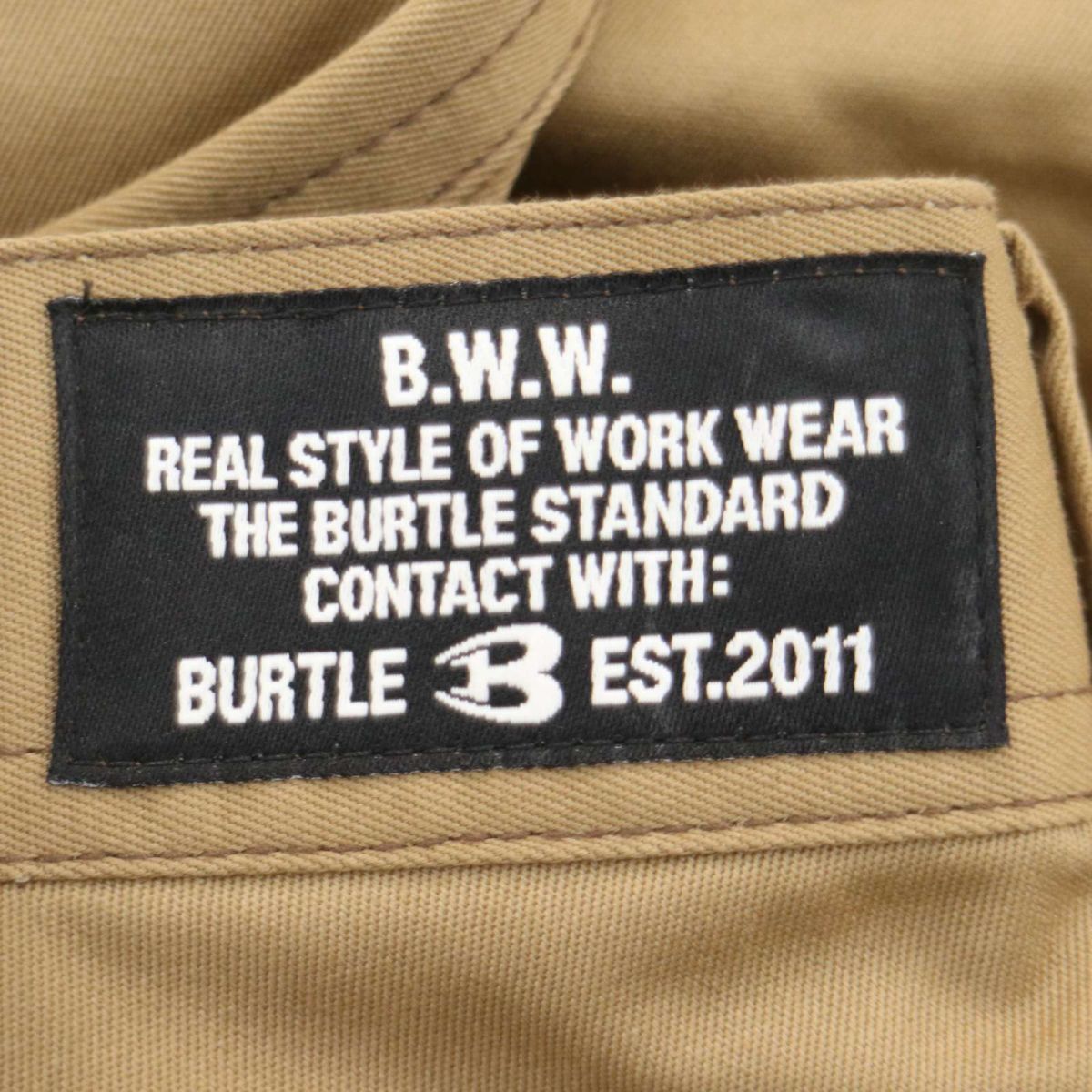 【新品 未使用】 BURTLE バートル 通年 製品静電 膝立体 カーゴ パンツ Sz.S メンズ 作業服 A4B00925_2#Rの画像9