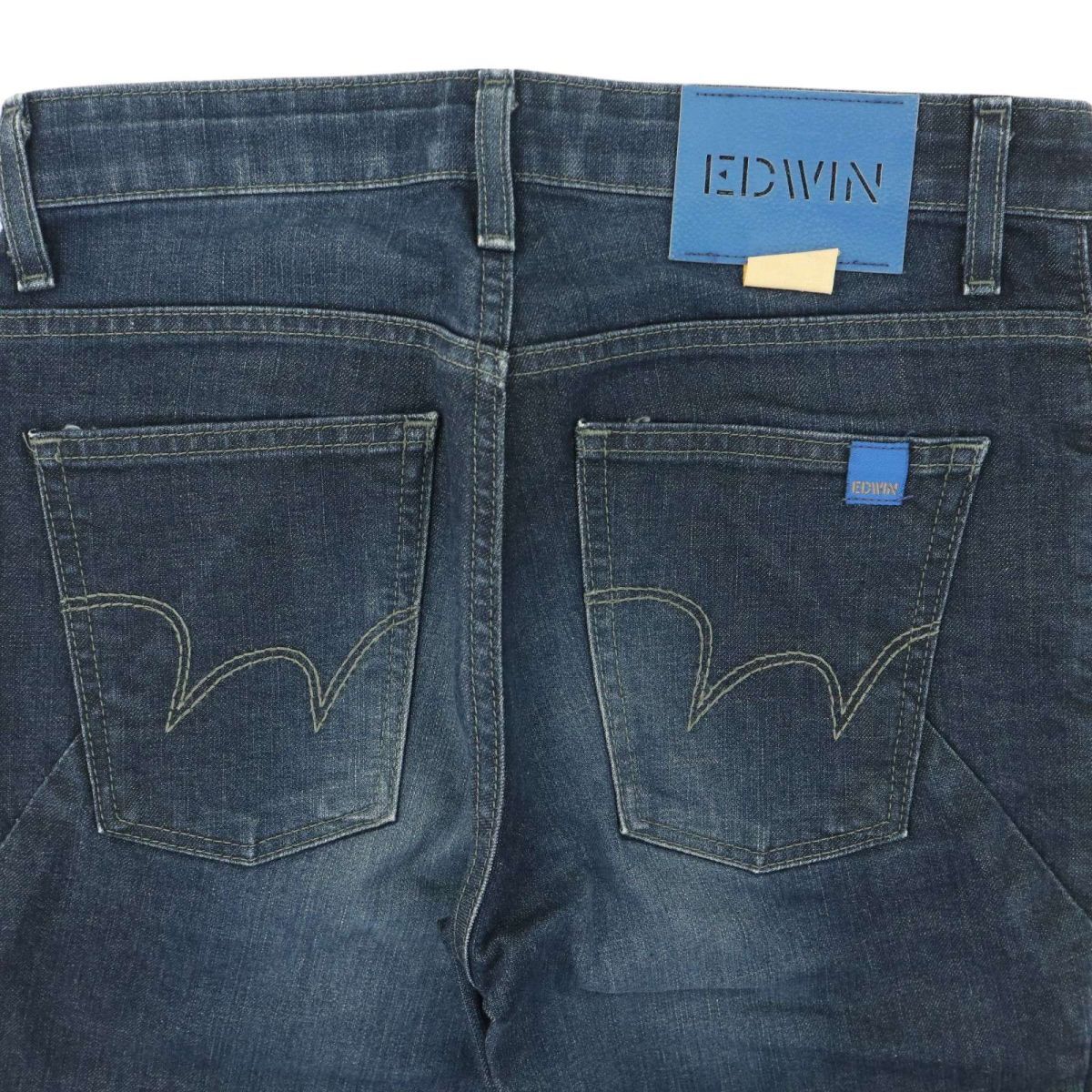 EDWIN エドウィン GE22 USED加工★ ストレッチ スキニー デニム パンツ ジーンズ Sz.XS メンズ 日本製 A4B00947_2#Rの画像7