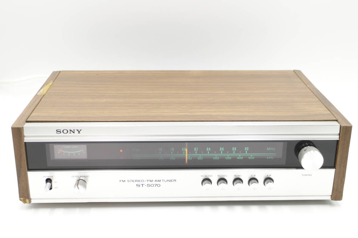 [M-TN 330] SONY ST-5070 FM AMチューナー レトロ1975年_画像1