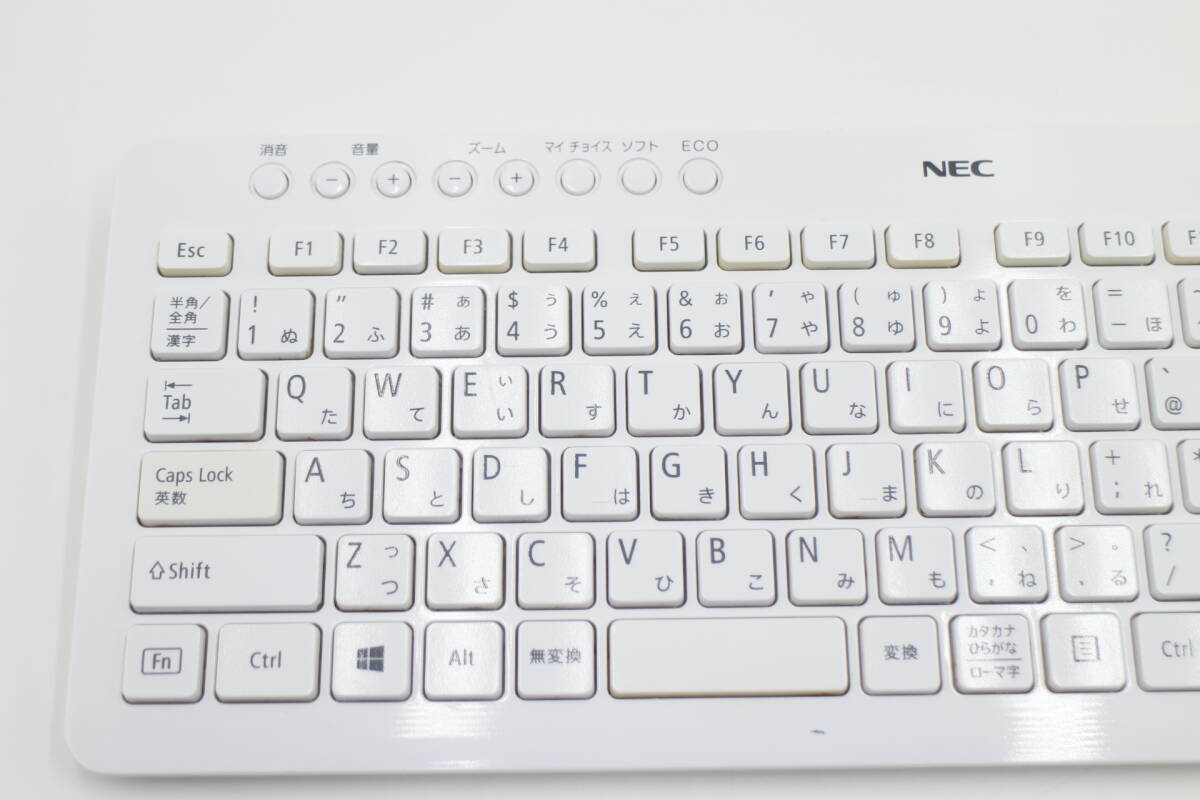 [M-TN 326] NEC 純正 KG-1129 白 ワイヤレス キーボード_画像2