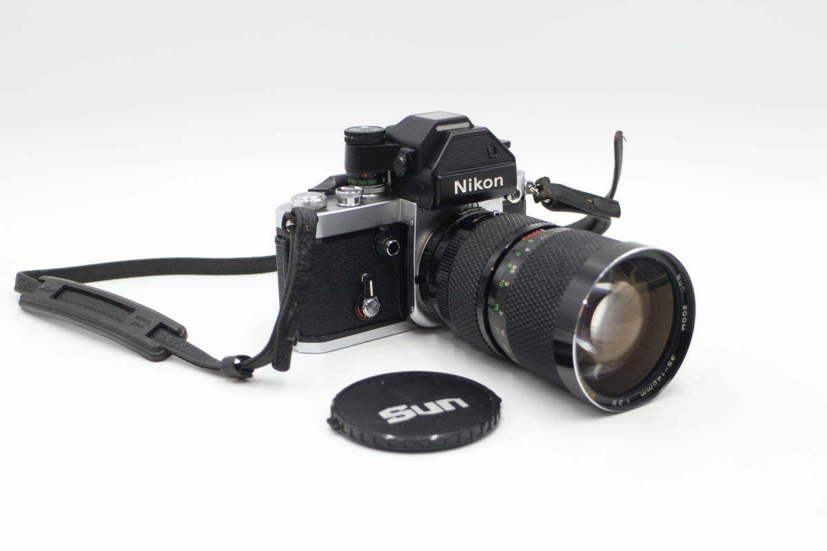 [M-TN 370] Nikon ニコン F2 フォトミック S シルバー + SUN ZOOM 35-140mm F3.5