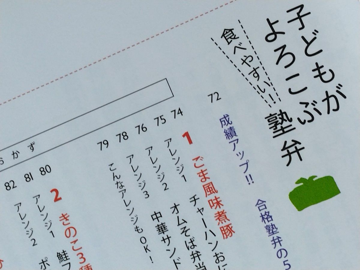 『頭の良い子をつくるごはん』12才で脳は完成する　塾弁レシピも多数　朝昼夕食・おやつ・飲み物　栄養素の解説あり