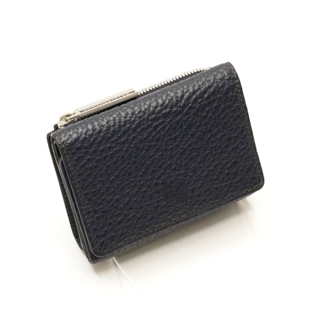 美品 cocomeister マットシュリンク カムラッド ココマイスター / 三つ折り財布 コンパクト ミニ財布 小銭入れ コインケース 牛革 本革