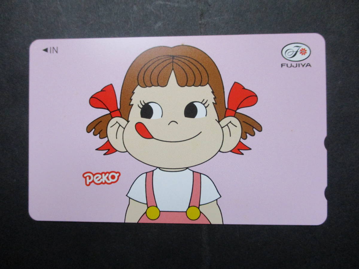 * Fujiya Peko-chan (Peko) unused telephone card 1 sheets *NO69*