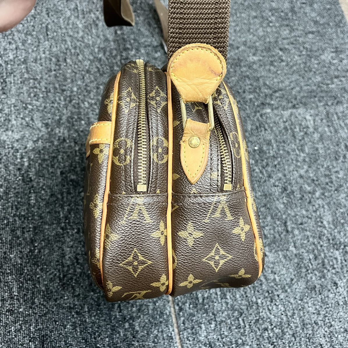 ★1円スタート★LOUIS VUITTON ルイヴィトン モノグラム リポーターPM M45254ショルダーバッグ シリアルSP1014ブラウン 茶色_画像5