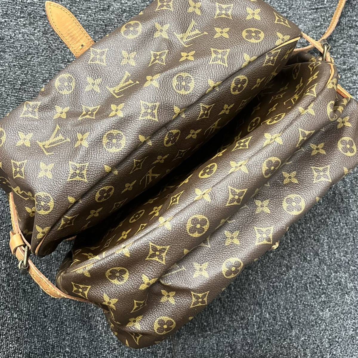 ★1円スタート★LOUIS VUITTON ルイヴィトン モノグラム ソミュール35 M42254シリアルAR0941 ショルダーバッグ トートバッグブラウン 茶色_画像2