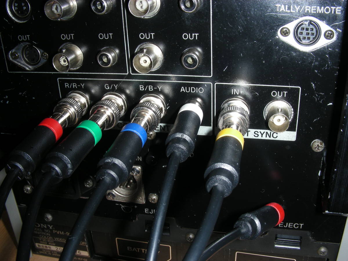 プレイステーション BNC ケーブル AVマルチ端子 ( RGB ・ コンポーネント ブラウン管 BVM ・ PVM などに ) PS・PS1・PS-ONE・PS2・PS3