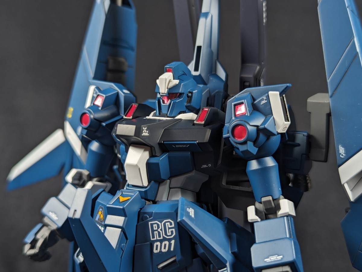 1円スタート 完成品 塗装済み プレミアムバンダイ HGUC 1/144 リゼル ディフェンサー bユニット MSVカラー 機動戦士ガンダムUC ガンプラ HG_画像1