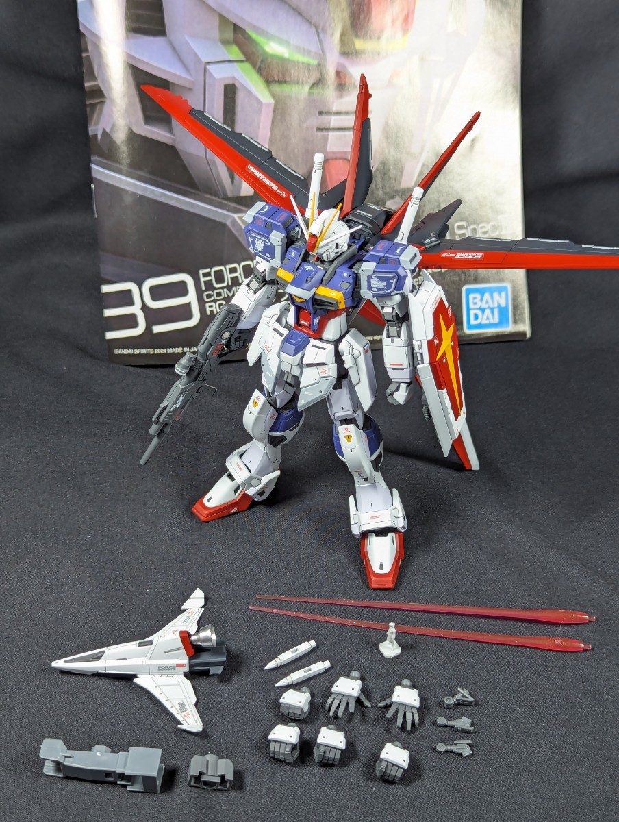 1円スタート 完成品 塗装済み バンダイ RG 1/144 フォースインパルスガンダム SpecⅡ 機動戦士ガンダムSEED FREEDOM ZGMF-56E2/α_画像9