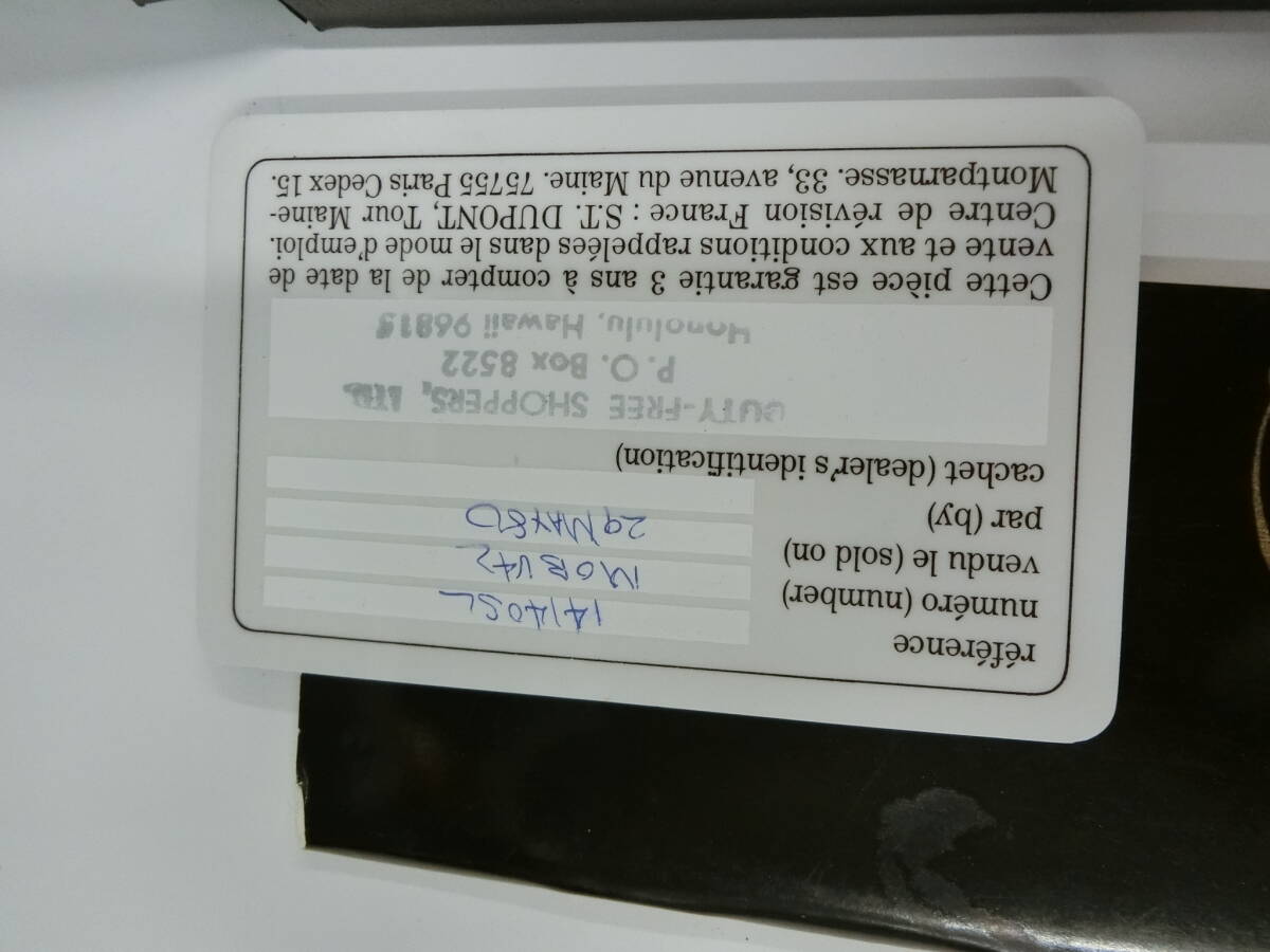 35081◆S.T DUPONT デュポン ライン1 ライン1L ローラー ガスライター 火花×　保証書有_画像2