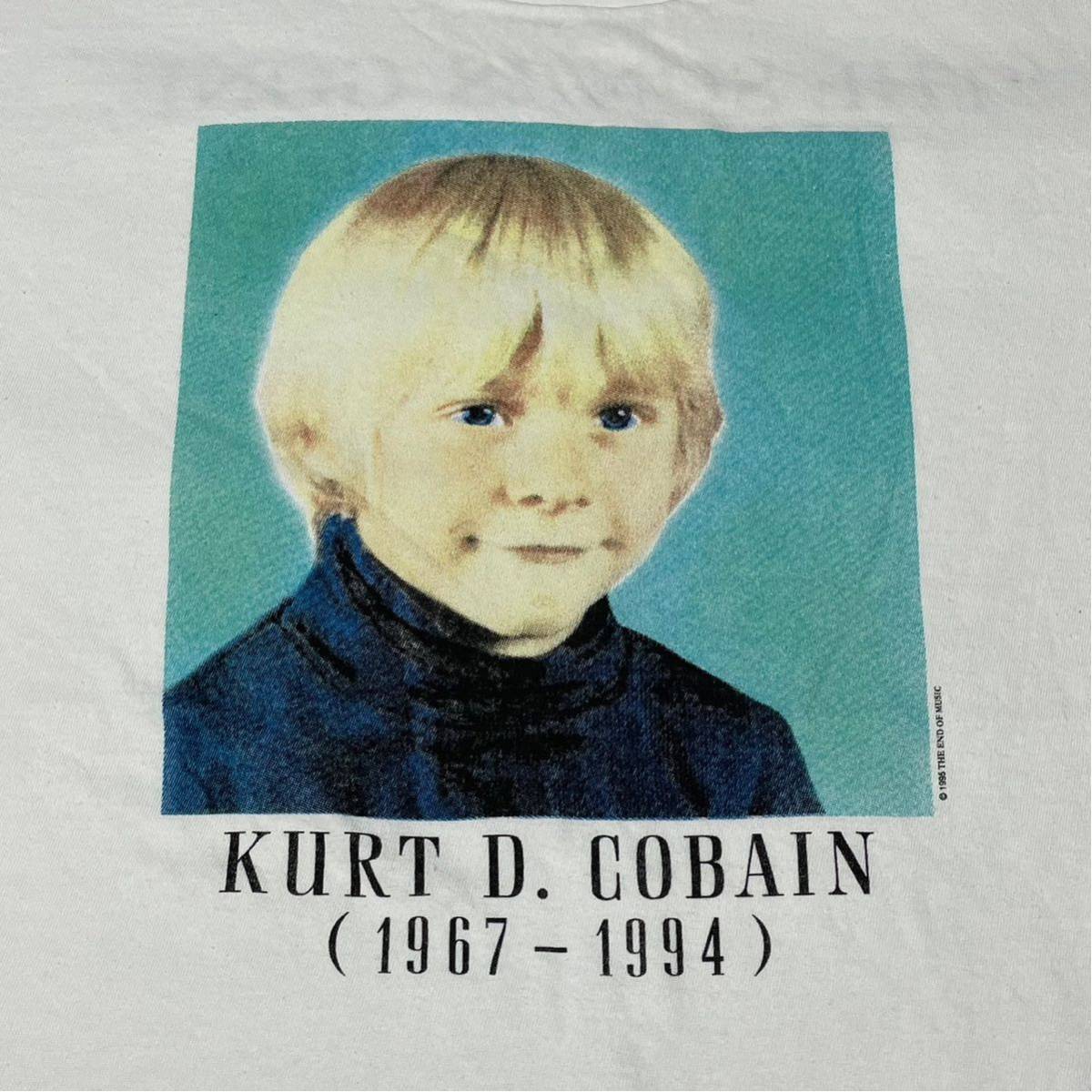 90s NIRVANA Kurt Cobain カートコバーン 幼少期 Tシャツ Lサイズ_画像2