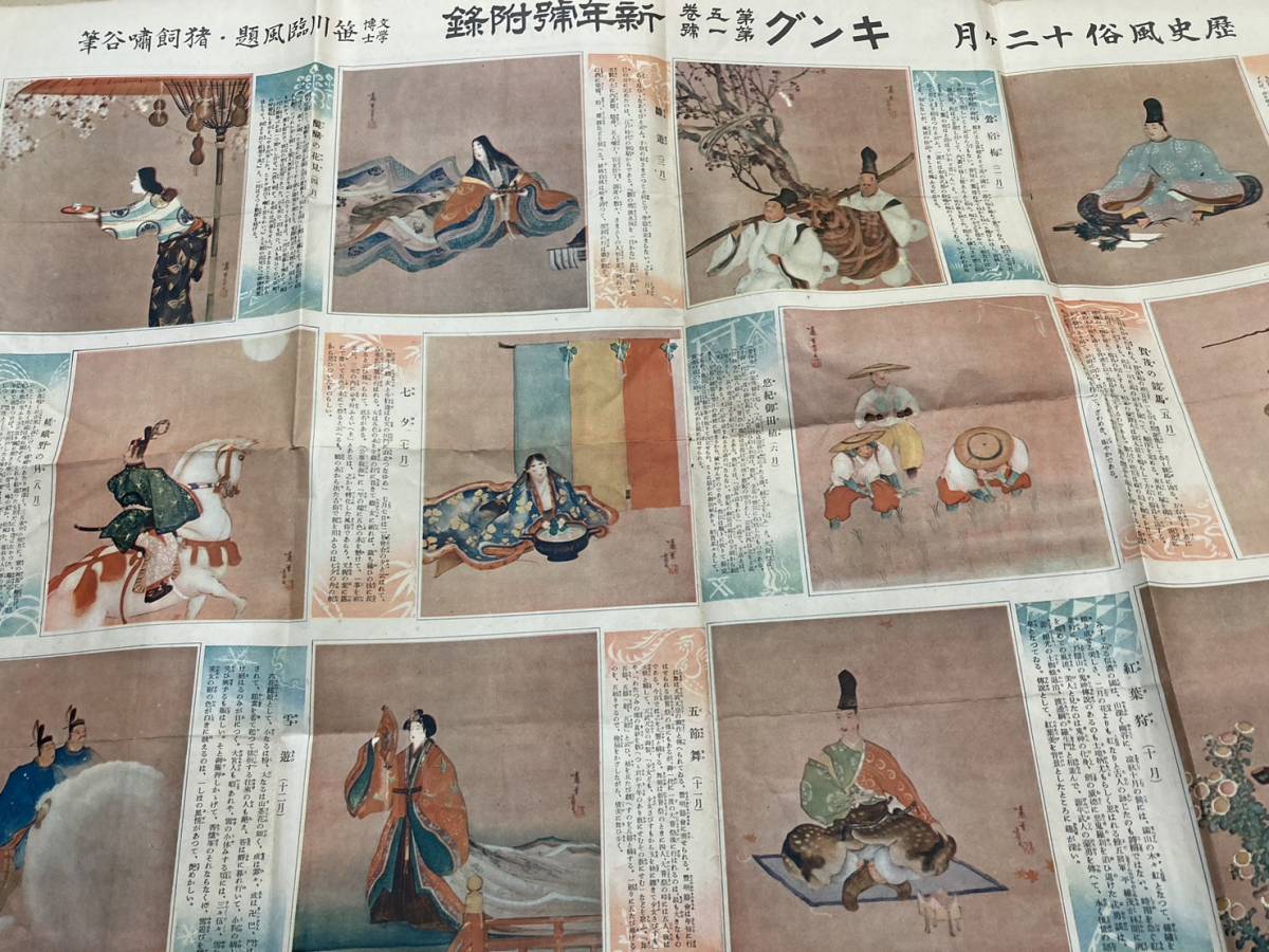 当店在庫してます! 歴史風俗十二ヶ月 世界珍風俗展覧会 昭和4年 キング新年号付録 笹川臨風/文学博士 猪飼嘯谷 蒙古婦人 その他