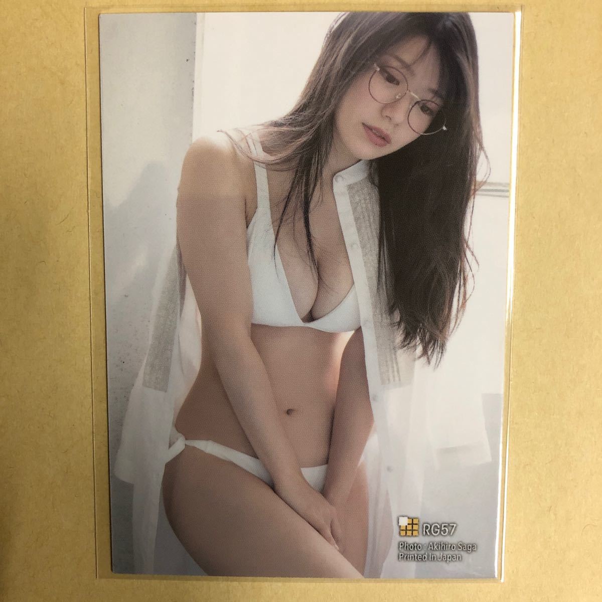 山田かな トレカ アイドル グラビア カード 水着 ビキニ RG57 タレント トレーディングカード_画像1
