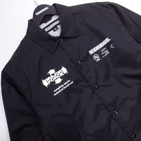 未使用品 23aw NEIGHBORHOOD × MAJOR FORCE WINDBREAKER JACKET S ネイバーフッド メジャーフォース ブラック_画像4