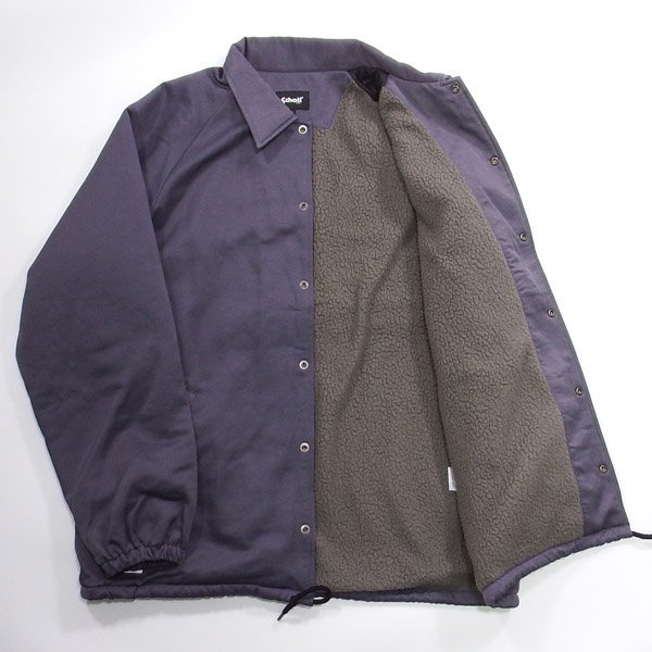 美品 Schott 裏ボア コーチジャケット グレー 2XL ショット_画像3