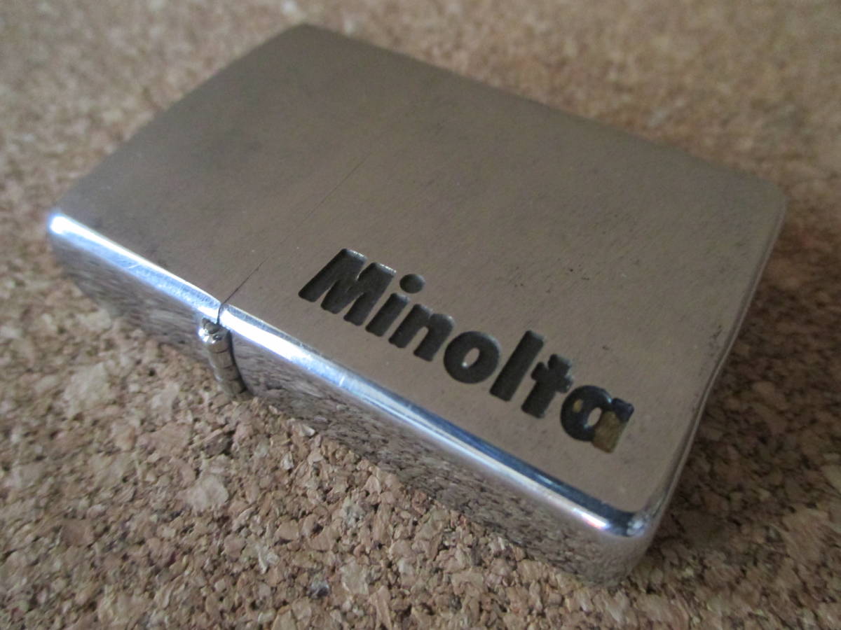 ZIPPO 『Minolta ミノルタ ヴィンテージ』1979年製造 カメラ 複写機 光学機器 精密機器メーカー コニカ オイルライター ジッポ 廃版激レア