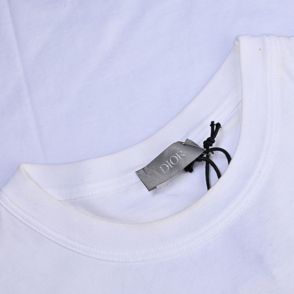 Dior HOMME × ケニーシャーフ CDロゴ 刺繍 Tシャツ XXS ホワイト ディオールオム KL4BKACU12の画像5