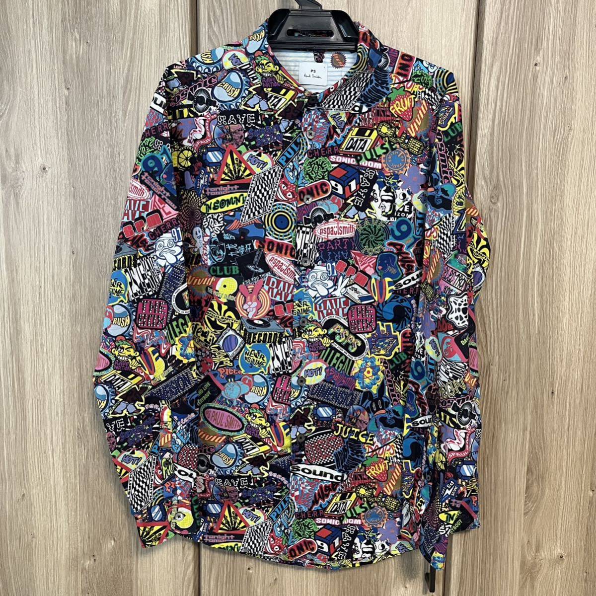 625 paul smith ポールスミス 長袖総柄シャツ