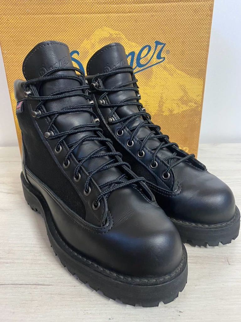 試着程度極美品★31400X美品■DANNER LIGHT BLACK★ ダナーライトゴアテックス 黒 ★US7.5EE(25.5〜26.0)30420. 30440 30465 33221_画像1