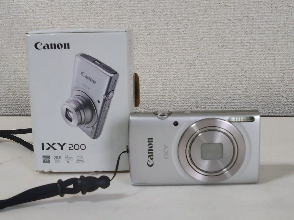 Canon キャノン キヤノン IXY IXY200 シルバー コンパクトデジタルカメラ ズームレンズ8x 5.0-40.0mm 1:3.2-6.9 通電動作確認済み_画像1