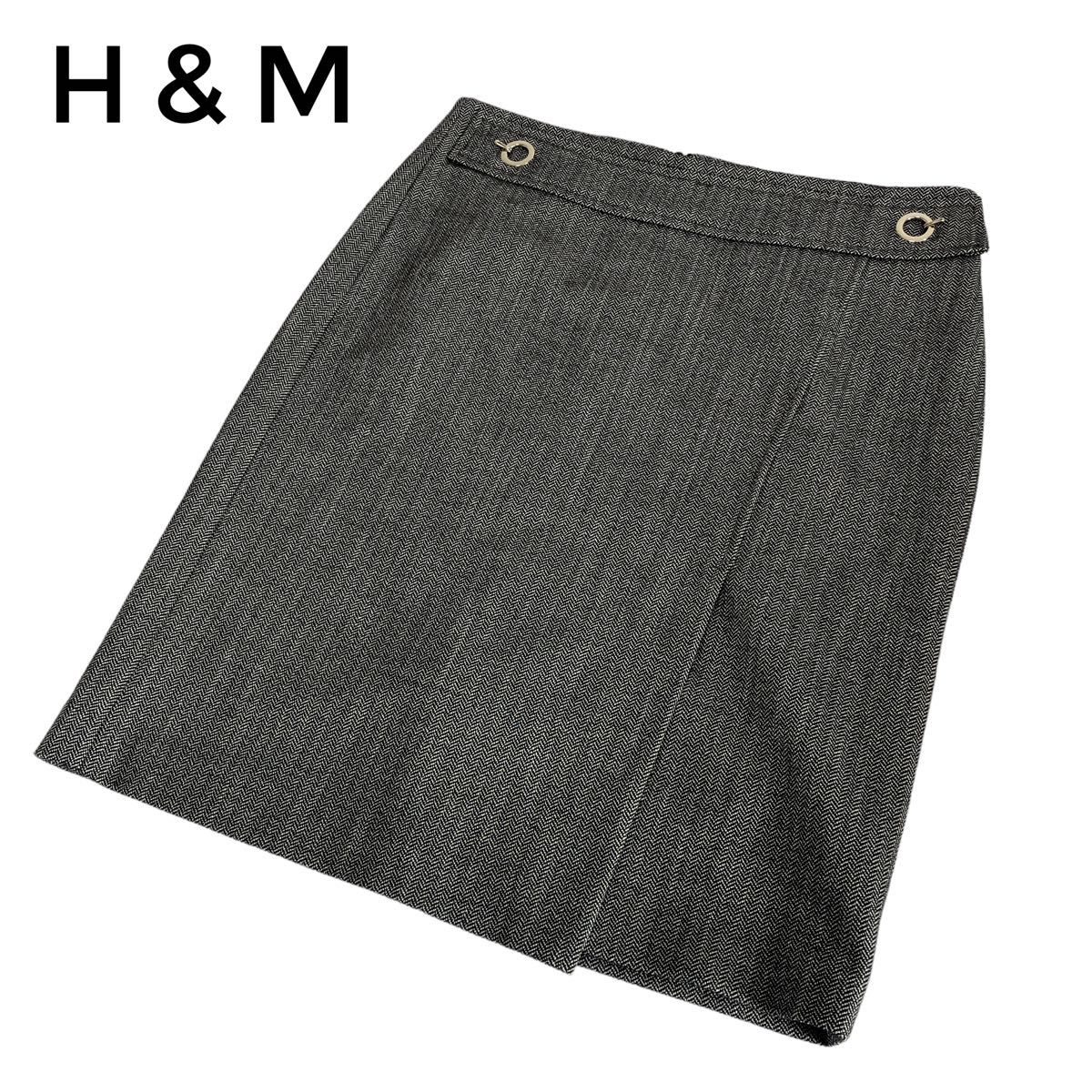 H&M スカート　グレー　エイチアンドエム