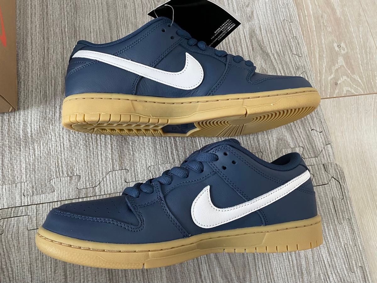 NIKE SB Dunk Low Orange Label Navy Gum ナイキ　ダンク　ネイビー　ガム　26 エスビー