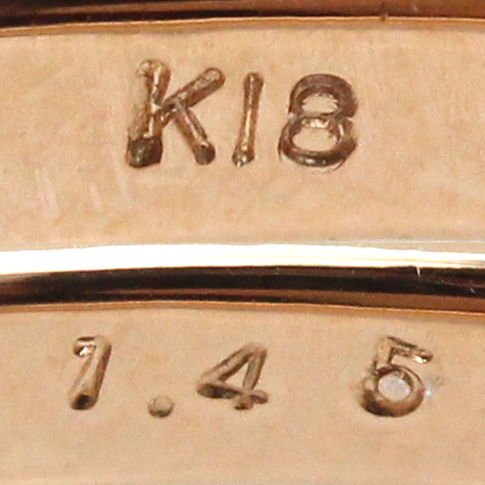 K18PG ピンクゴールド リング・指輪 タンザナイト1.45ct 16号 3.4g 一粒ジュエリー レディース 中古 美品_画像5