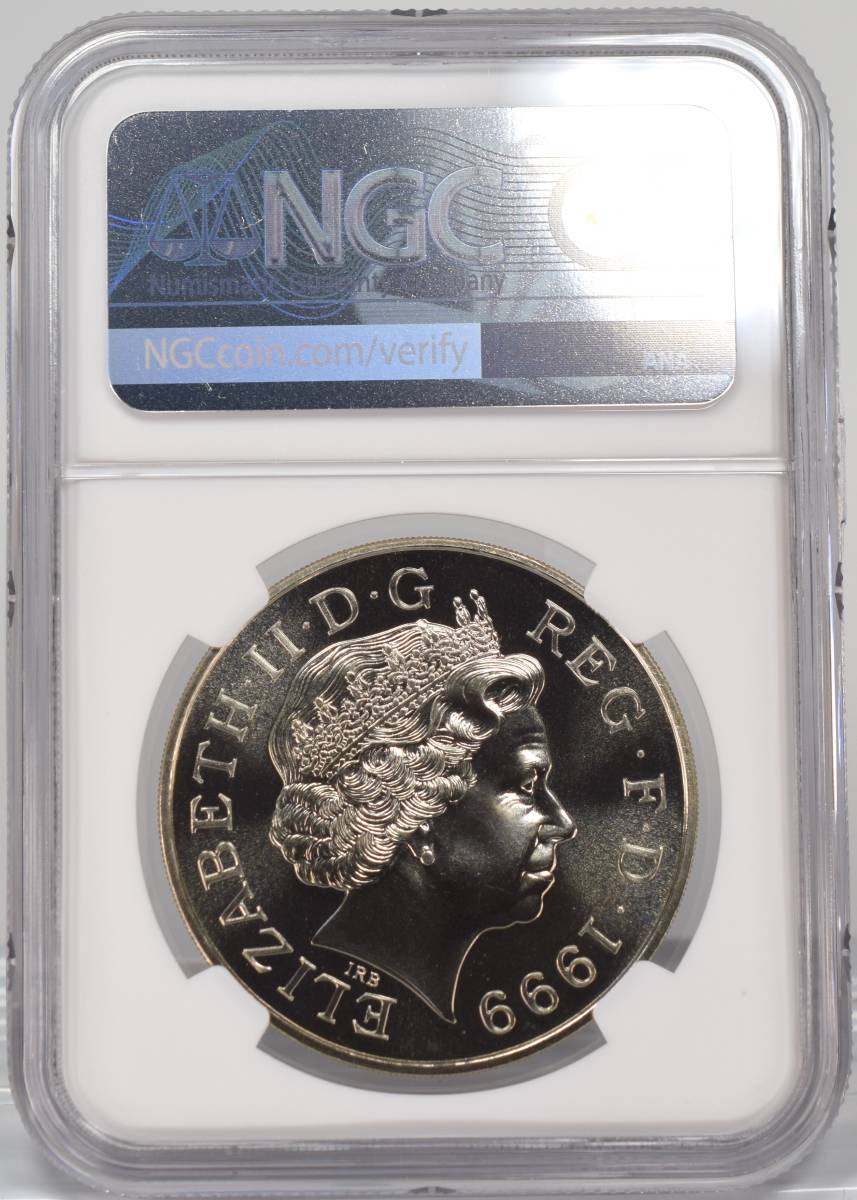 【★ダイアナ妃追悼記念 白銅貨】1999年 イギリス 5ポンド Princess Diana NGC MS69 英国ロイヤルミント発行 ダイアナ妃追悼メモリアル硬貨_画像5