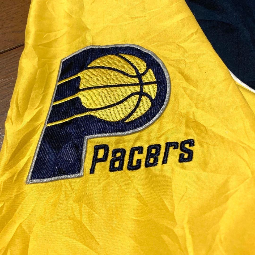 NBAインディアナ・ペイサーズ　プルオーバーナイロンジャケット　刺繍ロゴ　2XL