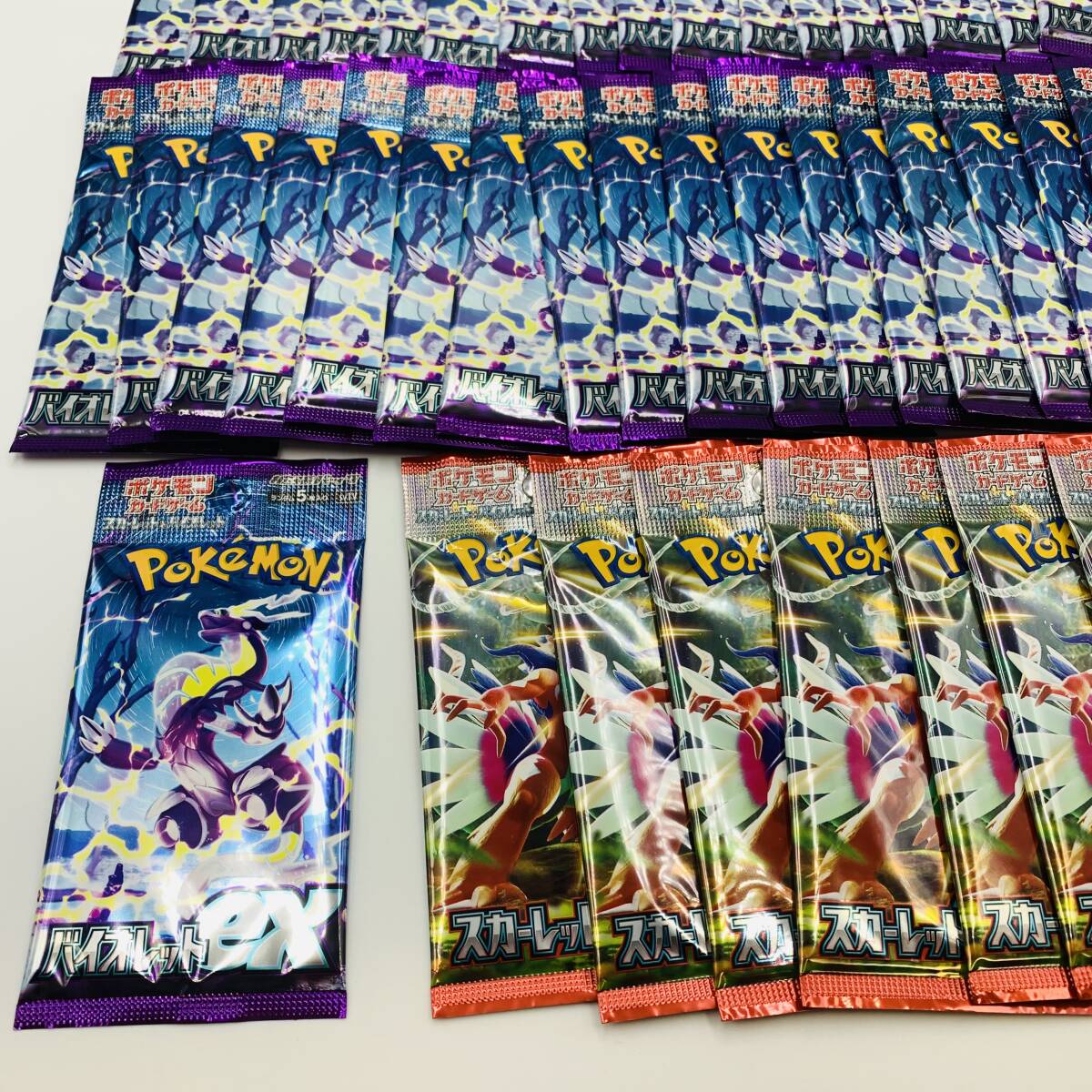 ポケモンカード バイオレットx61 スカーレットx9 合計70パック まとめセット ポケカ Pokemon Card Pack_画像4