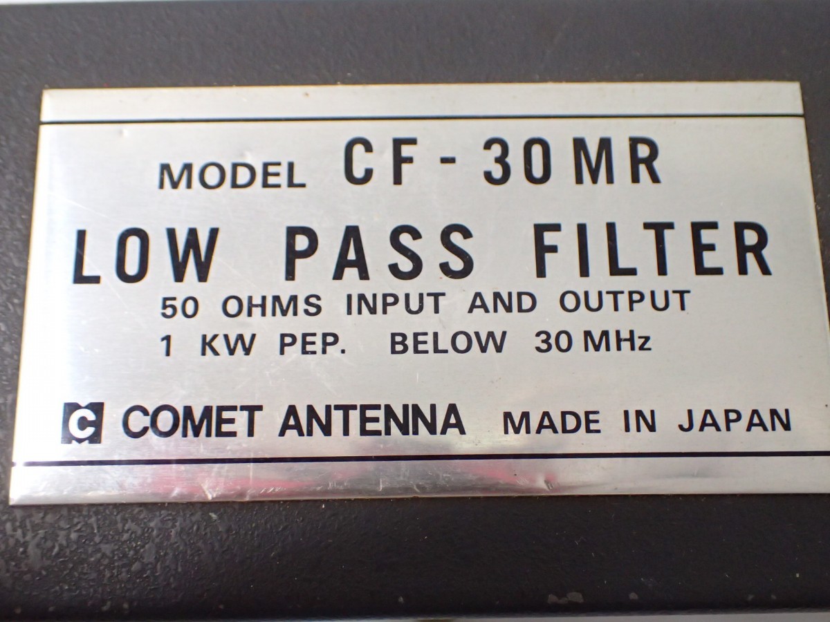 m2113 / COMET コメット CF-30MR LOW PASS FILTER ローパスフィルター 現状品 動作未確認の画像3