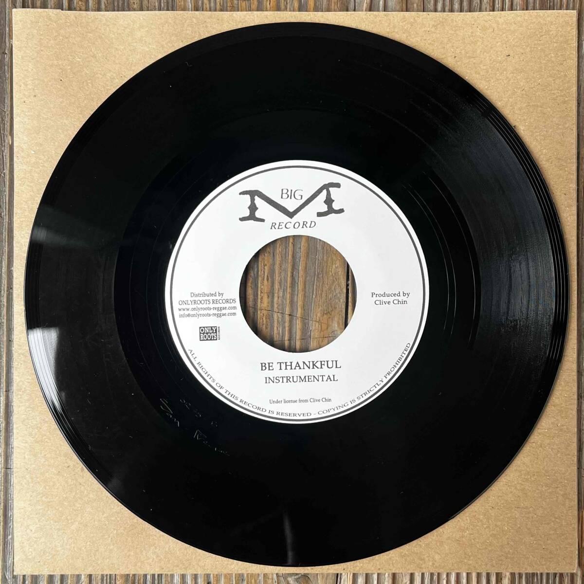 ★新品！1975！人気のWILLIAM DeVAUGHN mellow cover！Lovers！【Donovan Carless - Be Thankful】7inch BIG M / Onlyroots FRA Reissueの画像3