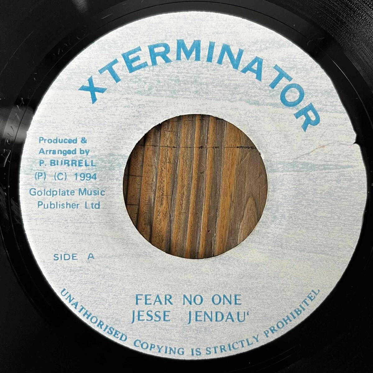 ★試聴！美盤！1994！ド渋！激レア！【Jesse Jender - Fear No One】7inch Xterminator JA_画像1