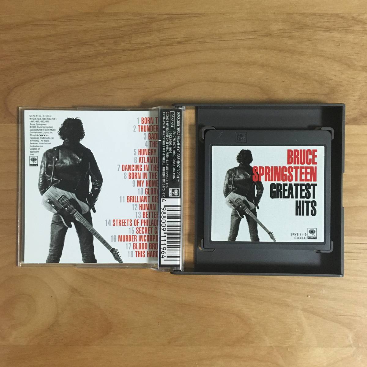 【国内盤 帯付 MD】 ブルース・スプリングスティーン / グレイテスト・ヒッツ (SRYS1119) BRUCE SPRINGSTEEN GREATEST HITS MiniDisc OBI_画像5