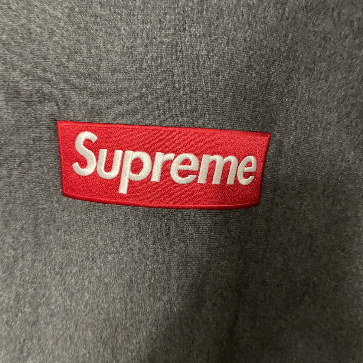 【Mサイズ】Supreme 21FW Box Logo Hooded Sweatshirt Charcoal チャコール 中古美品_画像3