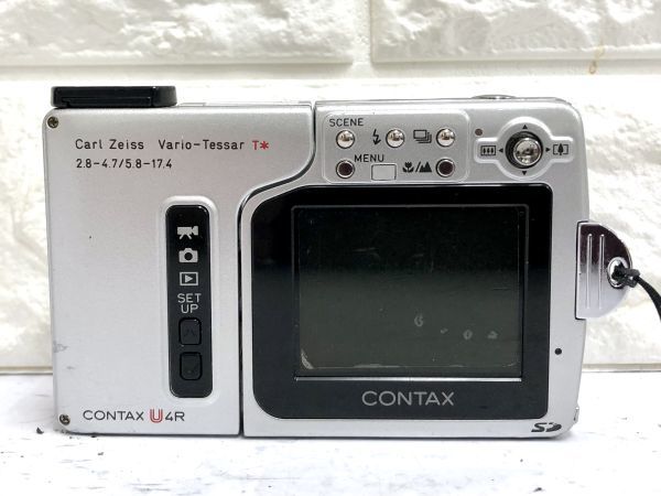 CONTAX コンタックス U4R コンパクトデジタルカメラ 簡単操作確認済 バッテリパック、USBクレイドル、基本操作ガイド、ケース付 fah 1S216_画像4