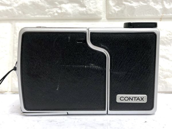 CONTAX コンタックス U4R コンパクトデジタルカメラ 簡単操作確認済 バッテリパック、USBクレイドル、基本操作ガイド、ケース付 fah 1S216_画像2