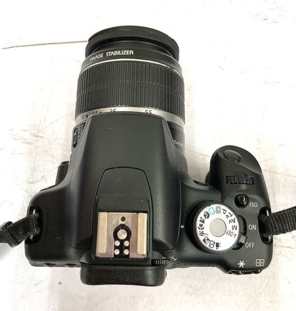 Canon キヤノン EOS kiss X3 一眼レフ デジタルカメラ+ZOOMレンズEF-S 18-55mm 1:3.5-5.6IS+55-250mm 通電 撮影 消去等確認済 fah 2A741_画像6