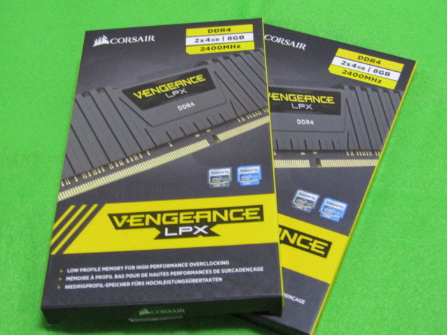 CORSAIR DDR4 VENGEANCE LPX シリーズ 4GB×2枚キットX2SET CMK8GX4M2A2400C16_画像2