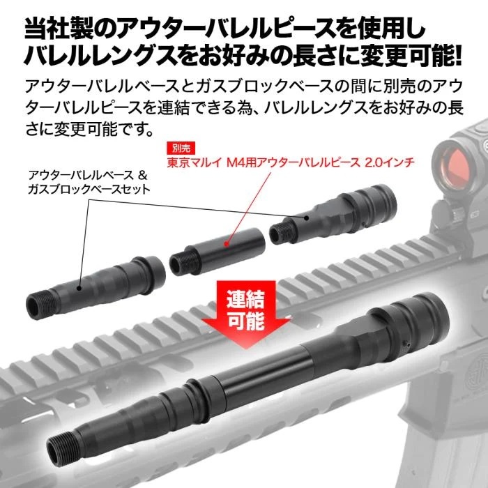 SIG SAUER ProForce MCX アウターバレルベース & ガスブロックベースセット 電動ガン ファーストファクトリー_画像4